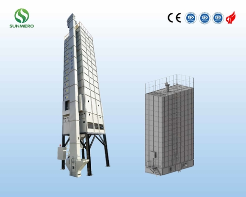 ISO14001 Certification 8.47KW Recirculating Grain Dryer For Corn Maize Wheat