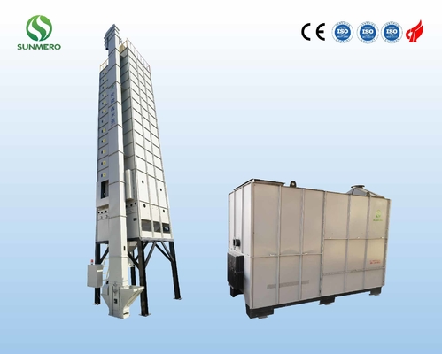 120 Tons/Batch Intelligent Rice Dryer 5.5kW With Husk Burner