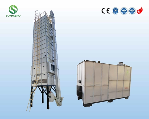120 Tons/Batch Intelligent Rice Dryer 5.5kW With Husk Burner