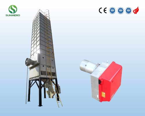 CE Approval 15T Horizontal Wheat Grain Dryer , Grain Processing Equipment