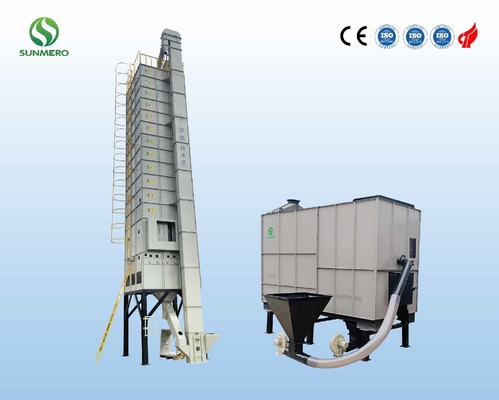 20T Recirculating Industrial Grain Dryer With Rice Husk Furnace