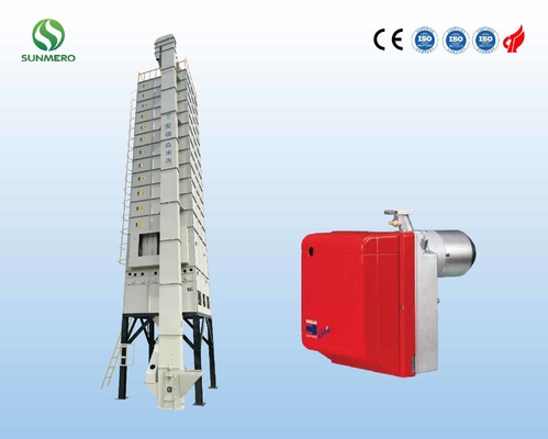 CE Approval 15T Horizontal Wheat Grain Dryer , Grain Processing Equipment