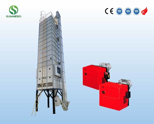 CE Approval 15T Horizontal Wheat Grain Dryer , Grain Processing Equipment