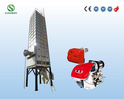 20T Recirculating Industrial Grain Dryer With Rice Husk Furnace