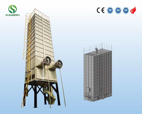 22T Mechanical Recirculating Grain Dryer For Cereal Processing Plant