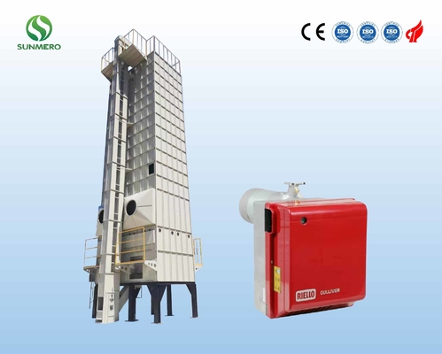 High Drying Efficiency Mechanical Rice Grain Dryer , Rice Husk Dryer 30Tons
