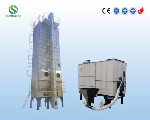 Vertical Stainless Steel Batch Grain Dryer 60 Tons For Paddy Drying