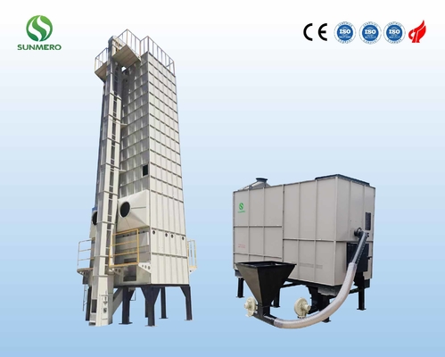 Vertical Mixed Flow Grain Dryer Rice Processing Equipment 50tons/Batch