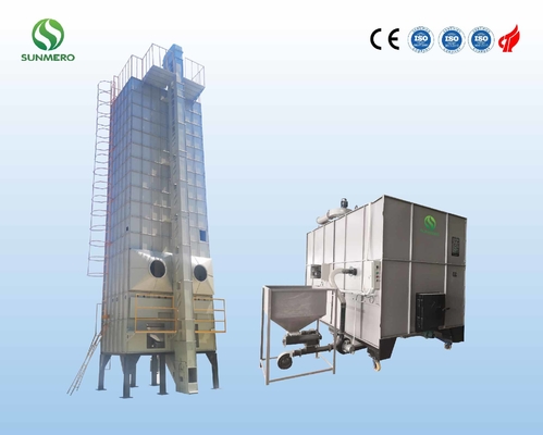 Vertical Mixed Flow Grain Dryer Rice Processing Equipment 50tons/Batch