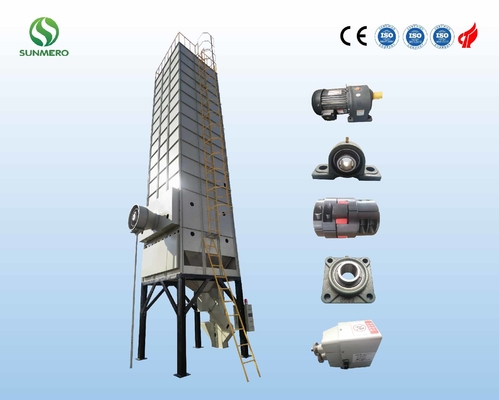 20T Recirculating Industrial Grain Dryer With Rice Husk Furnace