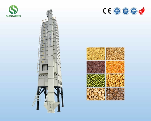 20T Recirculating Industrial Grain Dryer With Rice Husk Furnace