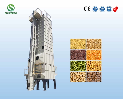 Fully Automatic Vertical Grain Dryer 30ton Per Batch For Wheat Flour Plant